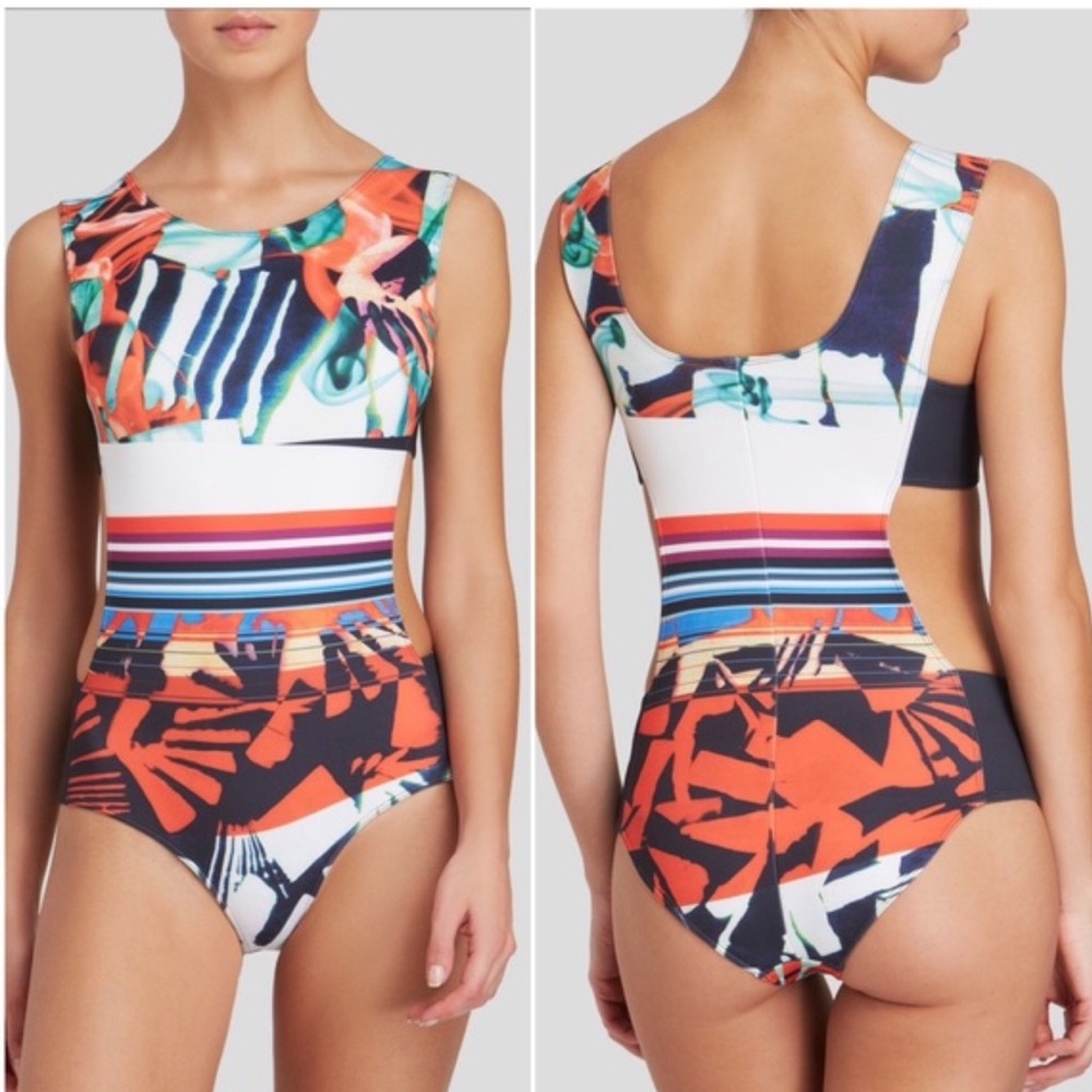 Clover Canyon cutout one piece swimsuit NWT